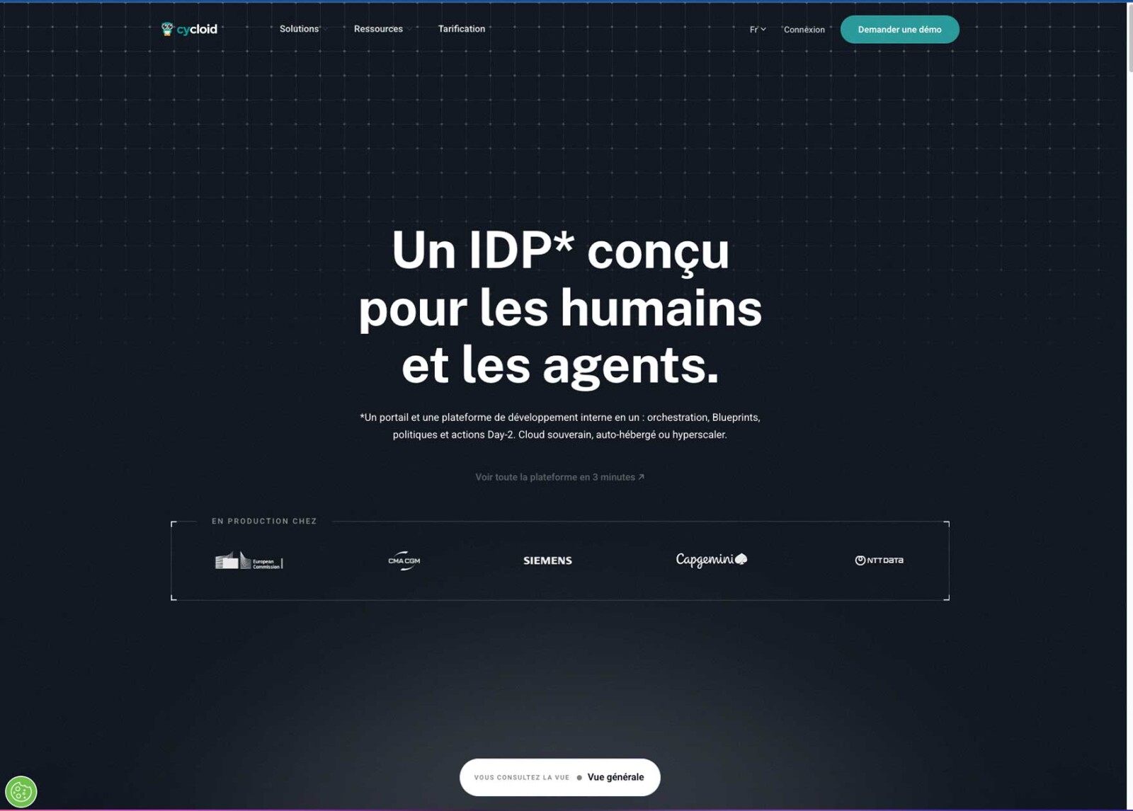 Cycloid portail développeur pour cloud ouverain