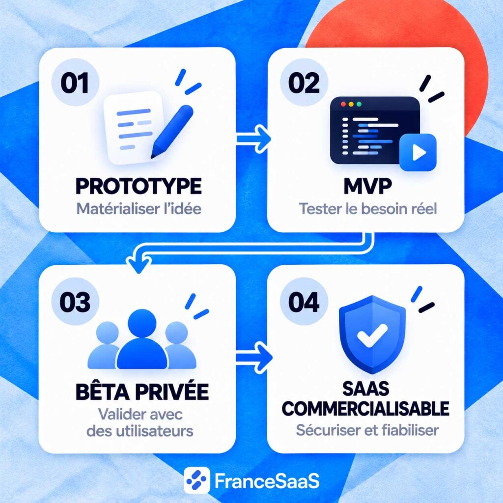 4 étapes pour passer d'une idée générée avec l'IA à un SaaS commercialisable