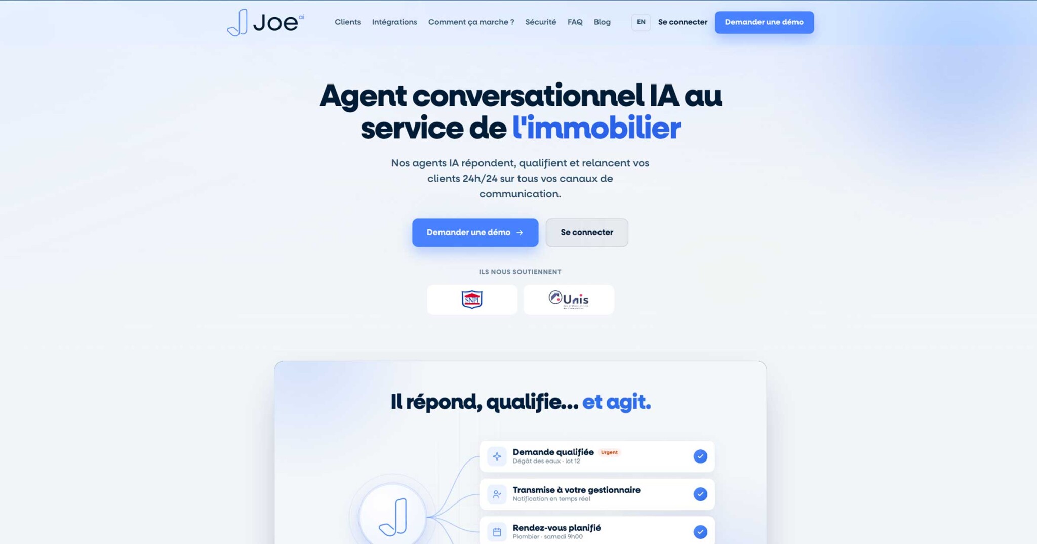 site web joe capture Joe AI lève 2 M€ pour développer ses agents IA dans l’immobilier