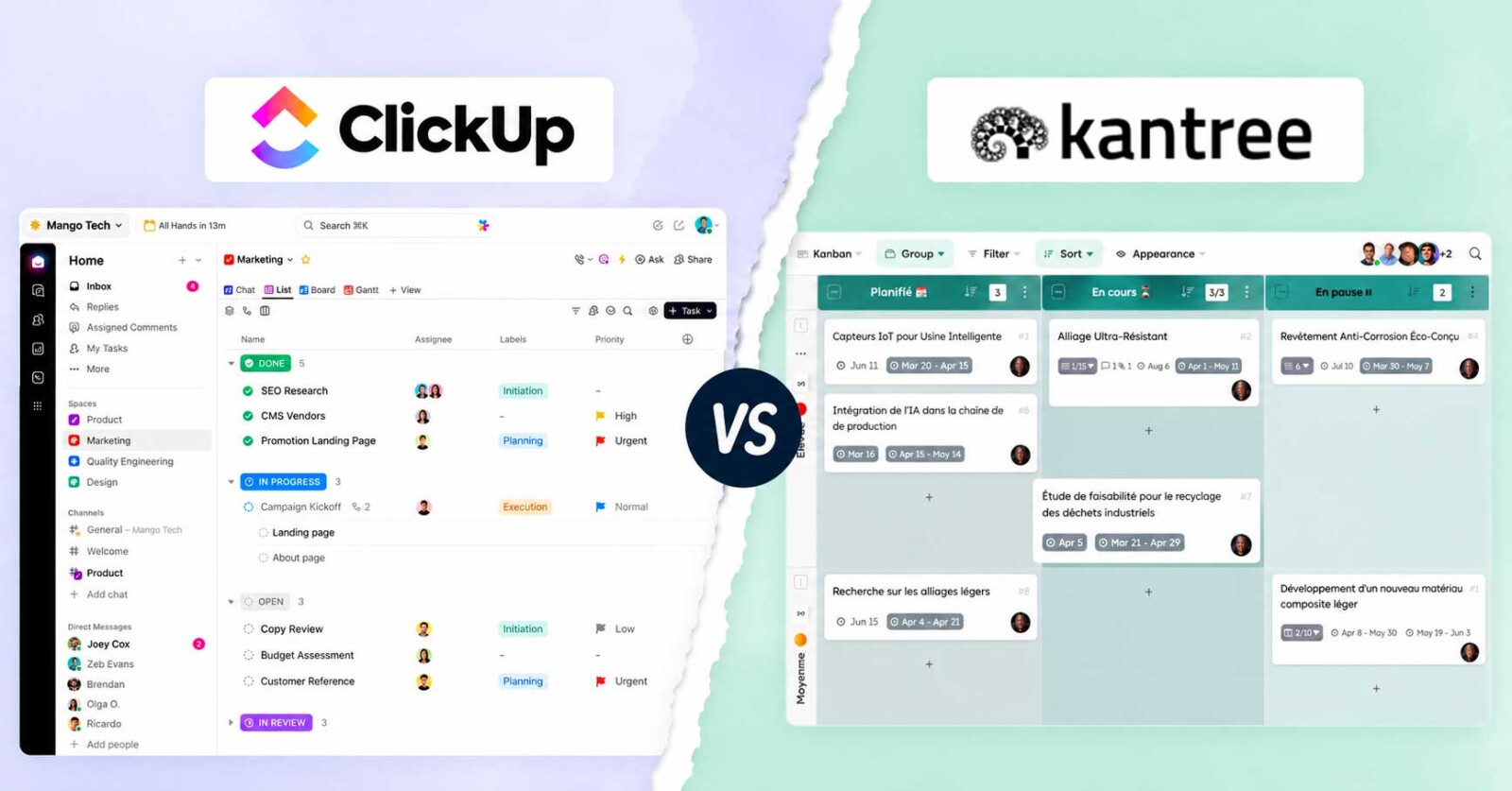 Clickup VS Kantree