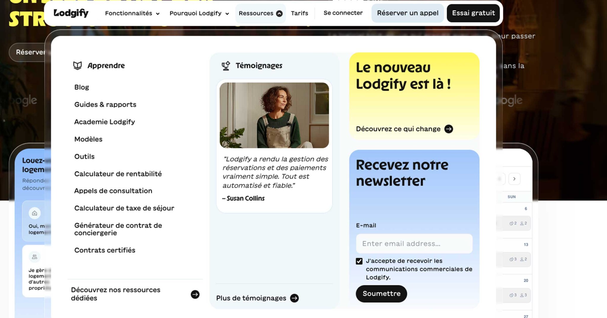 Lodgify newsletter stratégie