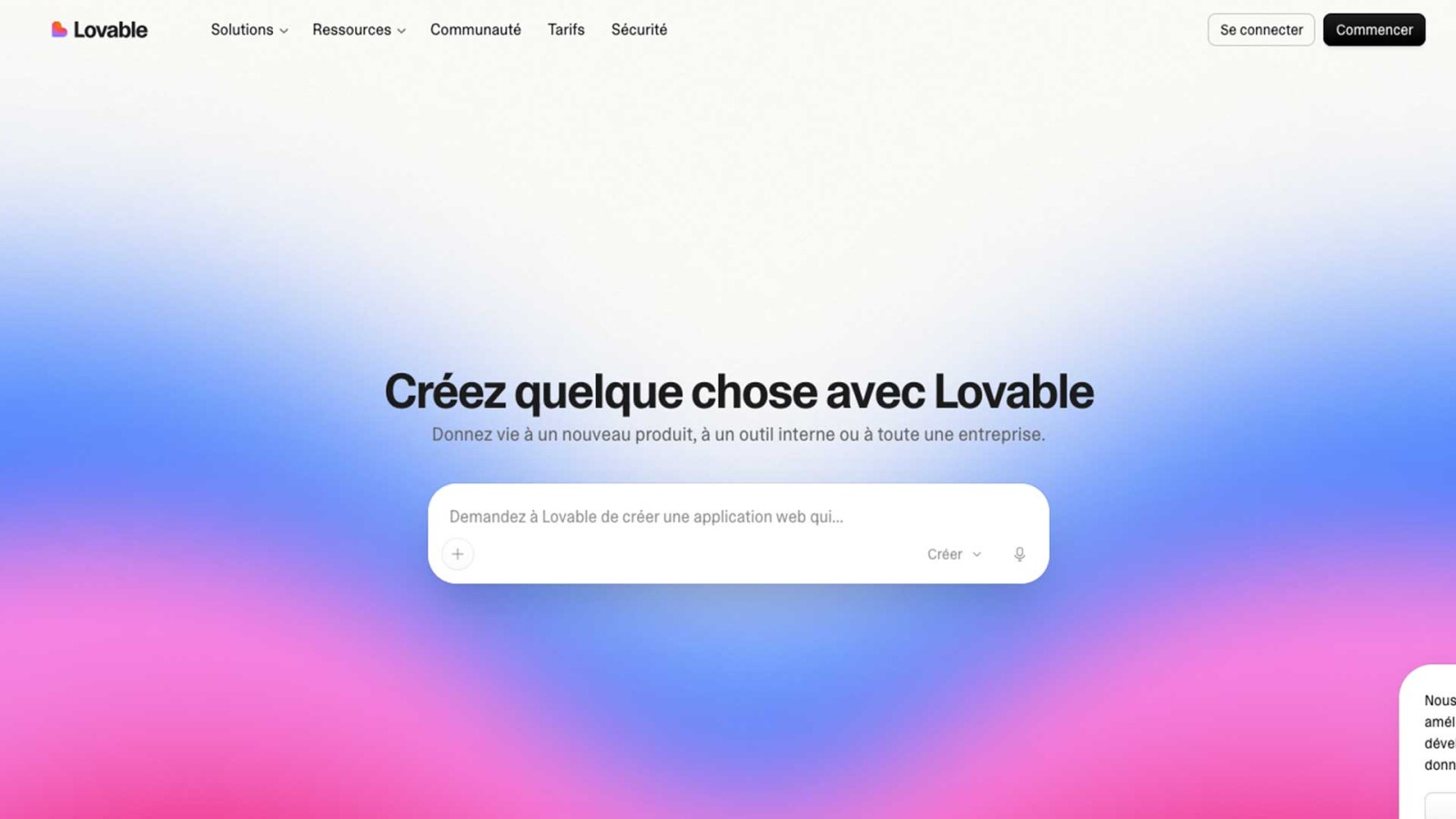 site internet Lovable