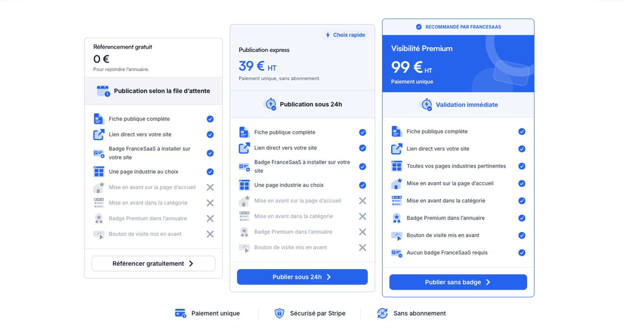 Tarification FranceSaaS octobre 2026