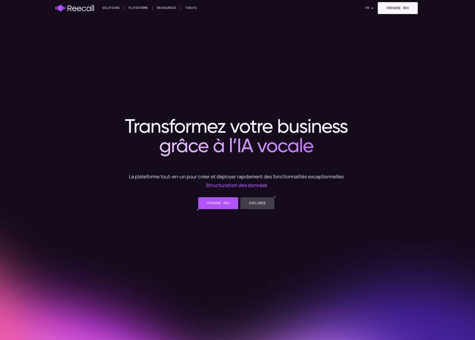 reecall capture site internet levée de fonds