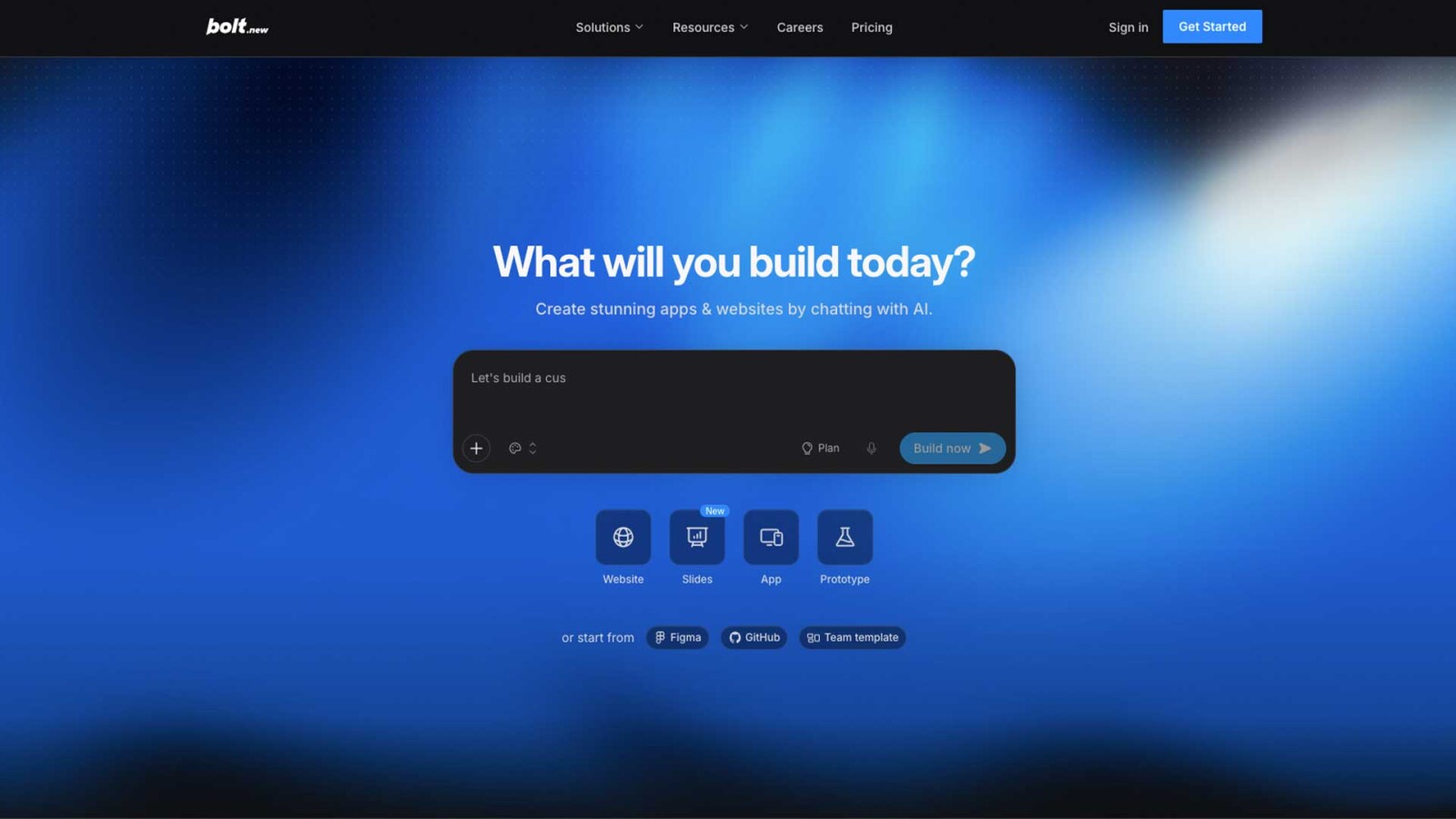 site internet Bolt.new