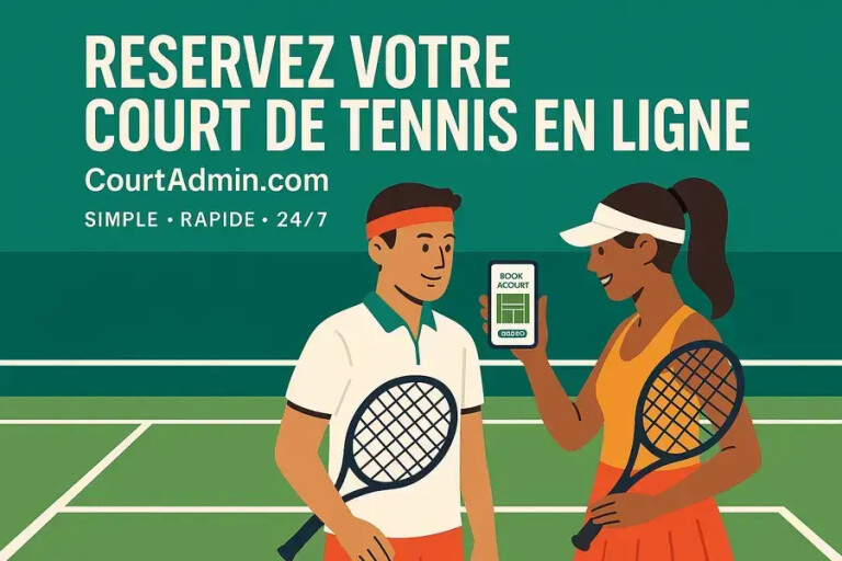 Réservez votre court de tennis en ligne, simplement et rapidement.