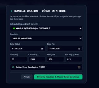 Préparation contrat