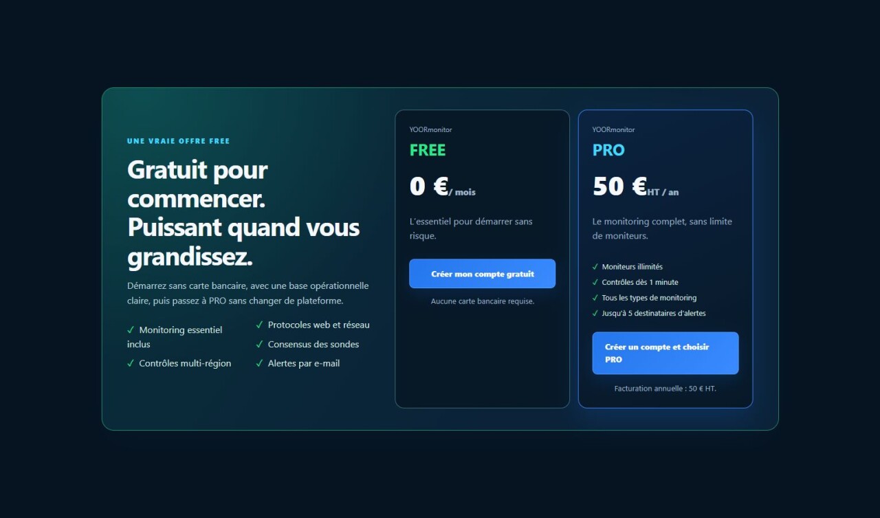 2 offres : Gratuit ou 50 €